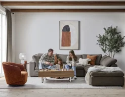 SOFT contemporary 5-pc modular sectional sofa