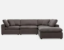 SOFT contemporary 5-pc modular sectional sofa
