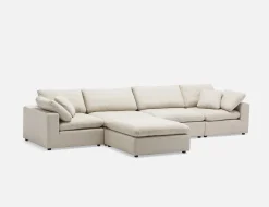 SOFT contemporary 5-pc modular sectional sofa