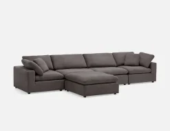 SOFT contemporary 5-pc modular sectional sofa