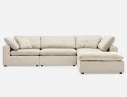 SOFT contemporary 5-pc modular sectional sofa