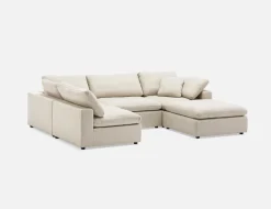 SOFT contemporary 5-pc modular sectional sofa
