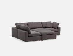 SOFT contemporary 5-pc modular sectional sofa