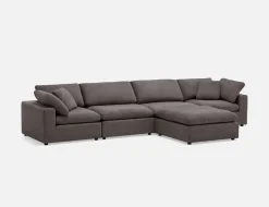 SOFT contemporary 5-pc modular sectional sofa