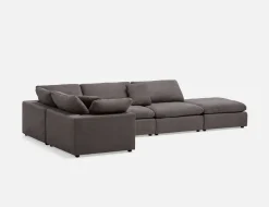 SOFT contemporary 5-pc modular sectional sofa