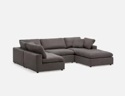 SOFT contemporary 5-pc modular sectional sofa