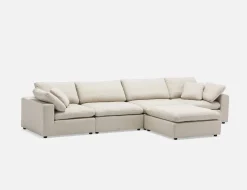 SOFT contemporary 5-pc modular sectional sofa