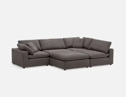 SOFT contemporary 5-pc modular sectional sofa