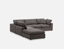 SOFT contemporary 5-pc modular sectional sofa