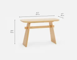 SOLENE modern scandinavian console table 120 cm