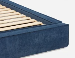 SORGUE upholstered king size bed with storage