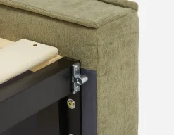 SORGUE upholstered king size bed with storage
