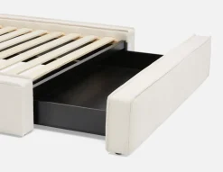 SORGUE upholstered king size bed with storage