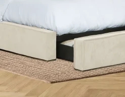 SORGUE upholstered king size bed with storage