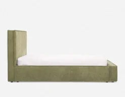 SORGUE upholstered king size bed with storage
