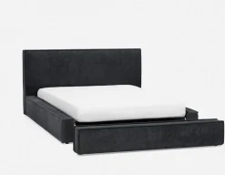 SORGUE upholstered king size bed with storage
