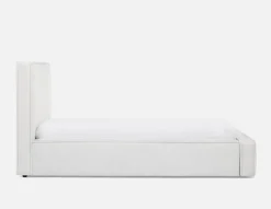 SORGUE upholstered king size bed with storage