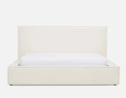 SORGUE upholstered king size bed with storage