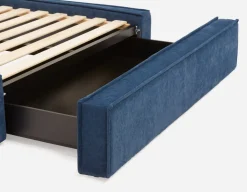 SORGUE upholstered king size bed with storage