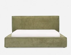 SORGUE upholstered king size bed with storage
