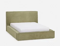 SORGUE upholstered queen size bed with storage