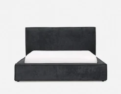 SORGUE upholstered queen size bed with storage