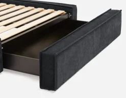 SORGUE upholstered queen size bed with storage