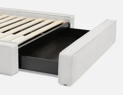 SORGUE upholstered queen size bed with storage