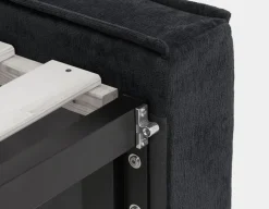 SORGUE upholstered queen size bed with storage