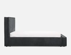 SORGUE upholstered queen size bed with storage
