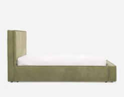 SORGUE upholstered queen size bed with storage