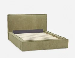 SORGUE upholstered queen size bed with storage