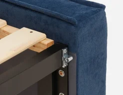 SORGUE upholstered queen size bed with storage