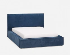 SORGUE upholstered queen size bed with storage