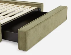 SORGUE upholstered queen size bed with storage