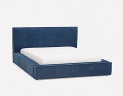 SORGUE upholstered queen size bed with storage