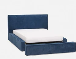 SORGUE upholstered queen size bed with storage