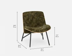 STEPHANE contemporary accent bentwood chair