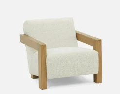 STIOLO accent chair with interchangeable drink stand
