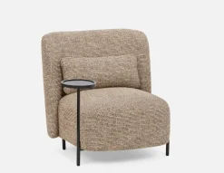 STIOLO accent chair with interchangeable drink stand