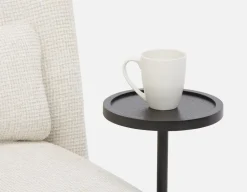STIOLO accent chair with interchangeable drink stand