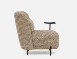 STIOLO accent chair with interchangeable drink stand