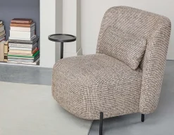 STIOLO accent chair with interchangeable drink stand