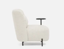 STIOLO accent chair with interchangeable drink stand