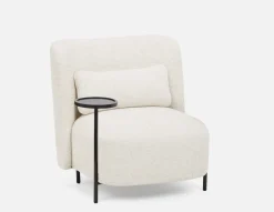 STIOLO accent chair with interchangeable drink stand