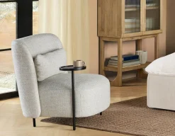 STIOLO accent chair with interchangeable drink stand