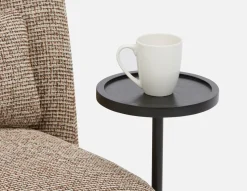 STIOLO accent chair with interchangeable drink stand