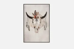 STROMM framed hand embellished giclée 83 cm x 83 cm