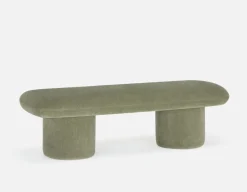 SYLVIA bench with tufted backrest