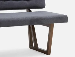 SYLVIA bench with tufted backrest